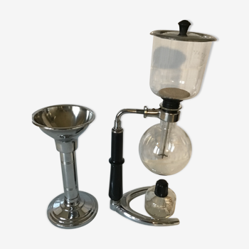 Cona vacuum coffee maker complete with its chrome tulip holder in good condition makes an excellent