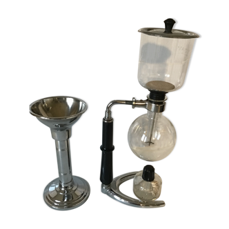 Cona vacuum coffee maker complete with its chrome tulip holder in good condition makes an excellent