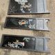 3 tableaux asiatiques en bois massif