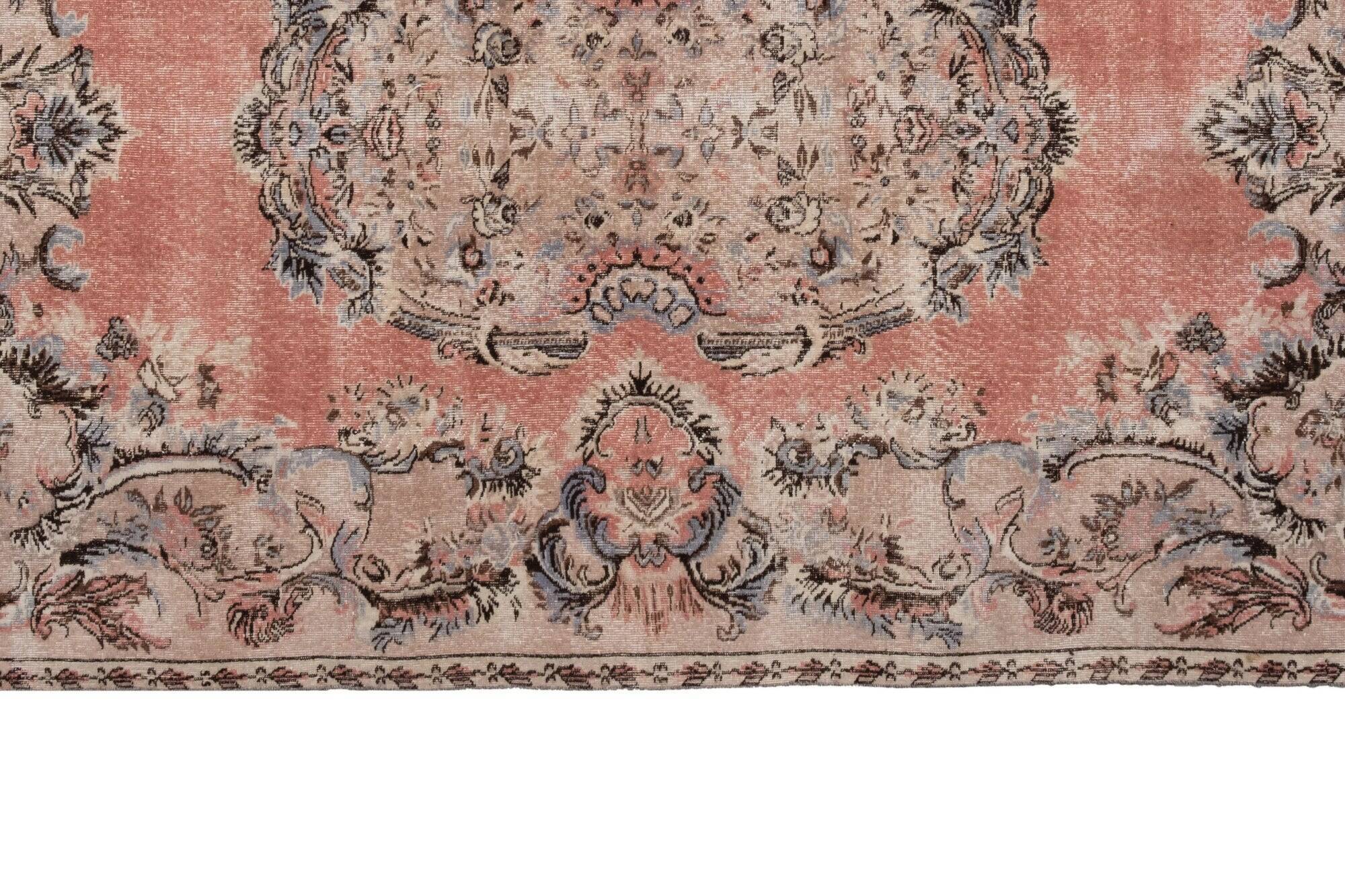 Vintage Turkish handmade rug 205x326 cm