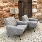 Pair of armchairs 743 Joseph André Motte Steiner