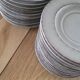 17 hand-painted stoneware coffee cups and saucers (ideal for professional use)
