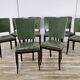 Set of 8 Art Decò oak dining chairs, 1950