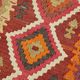 Turkish Handwoven Vintage Herki Kilim 86 cm x 365 cm