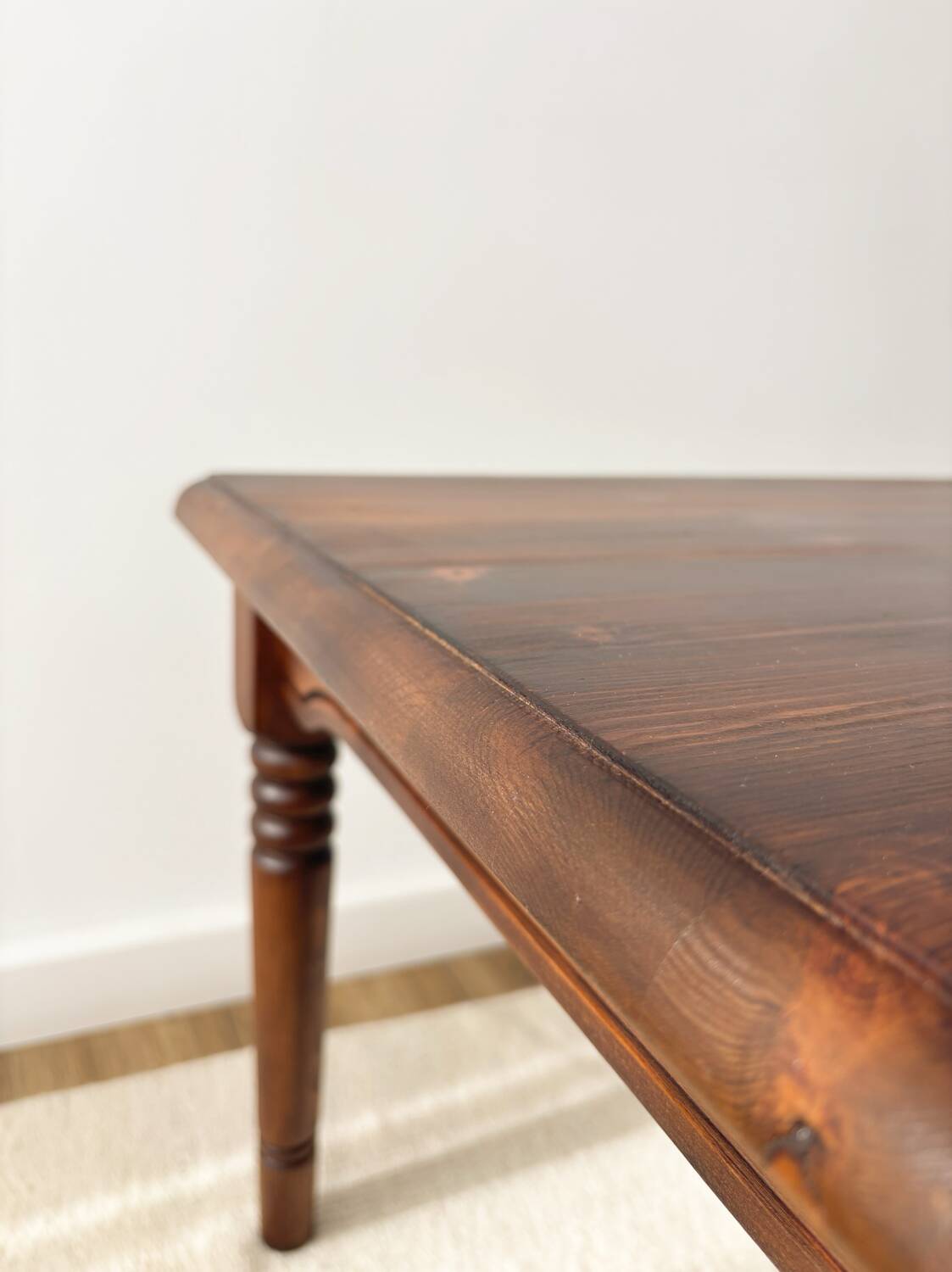 Large old farmhouse cottage style coffee table