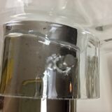 Wall light chrome and 70s glass