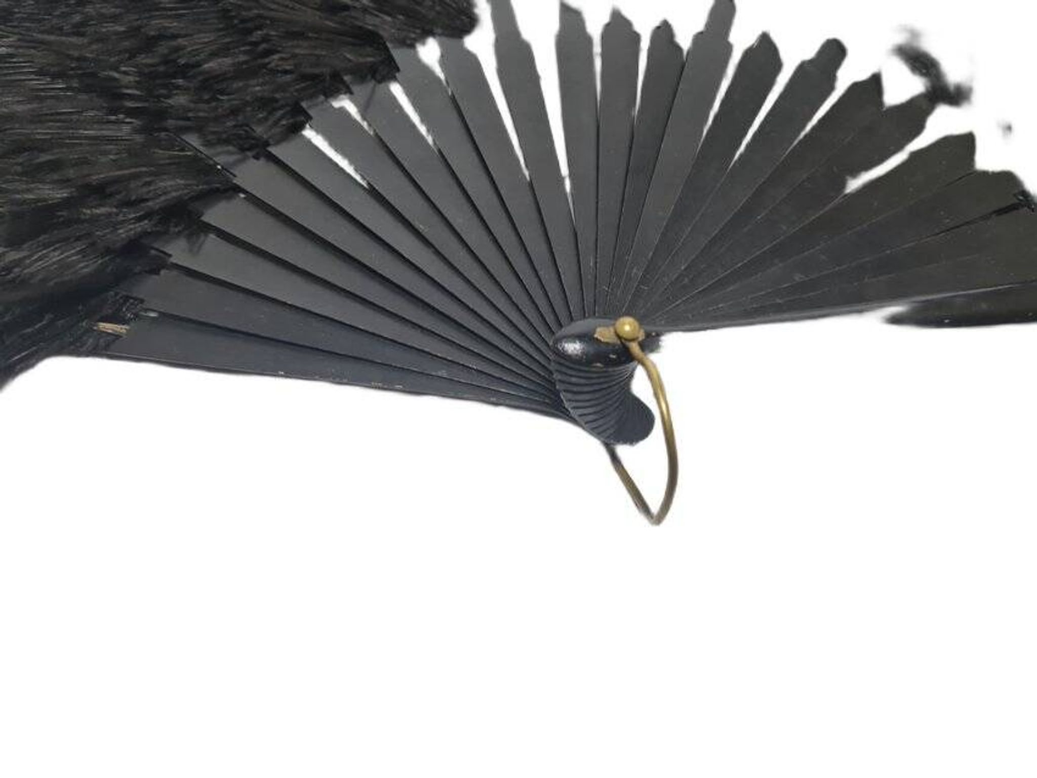 Art Deco Polish Austria feather fan, 1920s