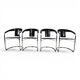 Set of 4 dining chairs by A. Rizzatto for Lo Studio