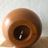 Light wooden ball lamp foot
