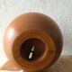 Pied de lampe boule en bois clair