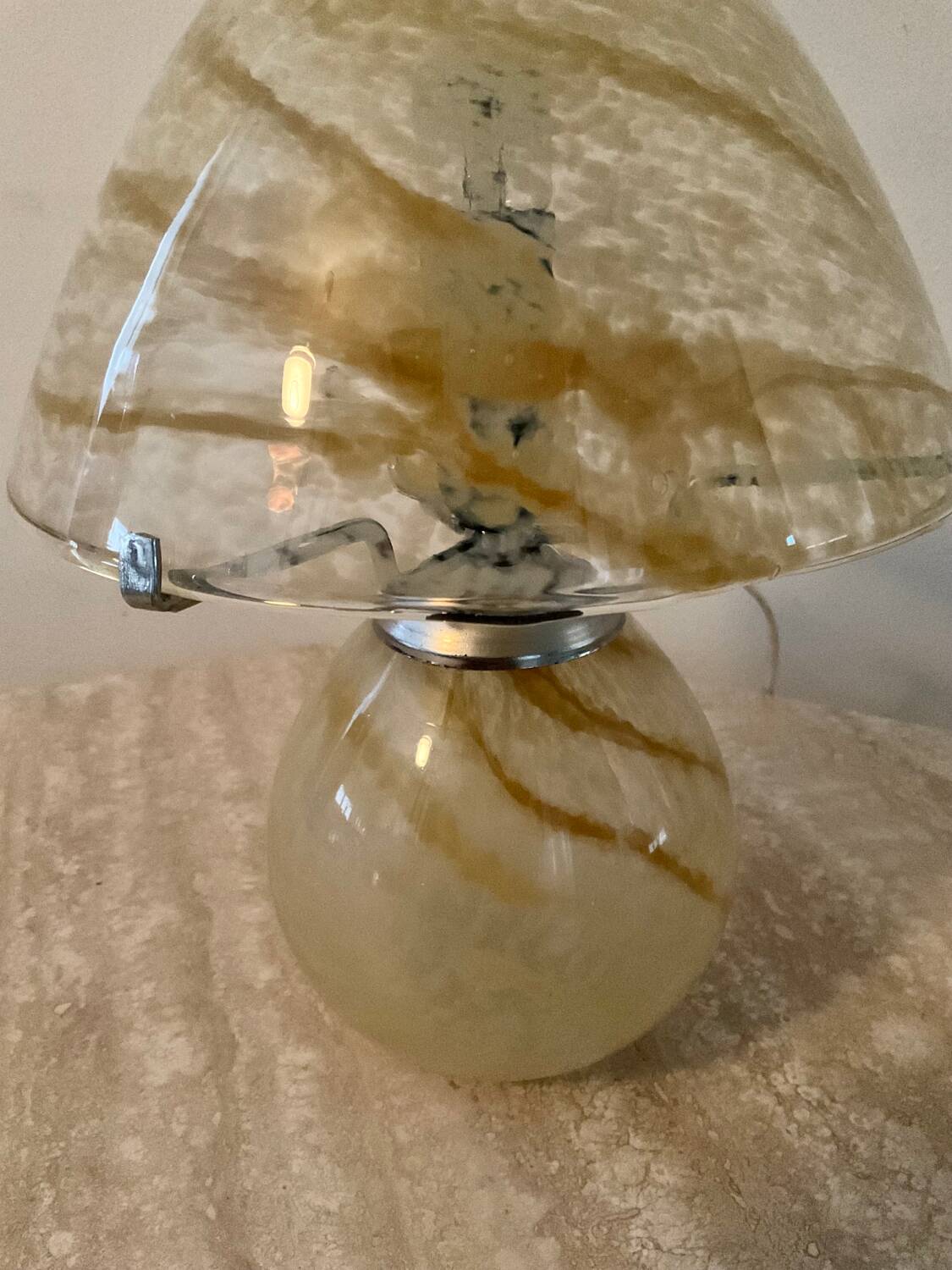 Vintage mushroom lamp from the 80s