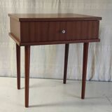 Modernist teak bedside table - mid 20th century