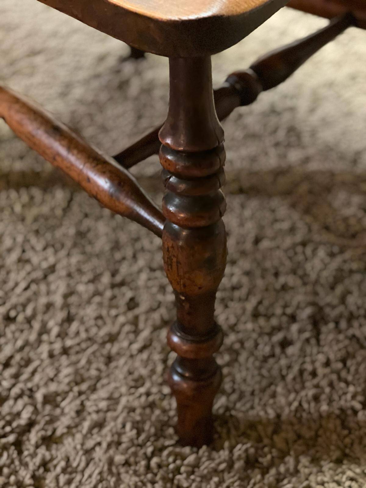 Large Victorian Windsor Armchair in Elm, 19th Century