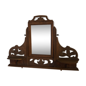ancien miroir fronton - bois