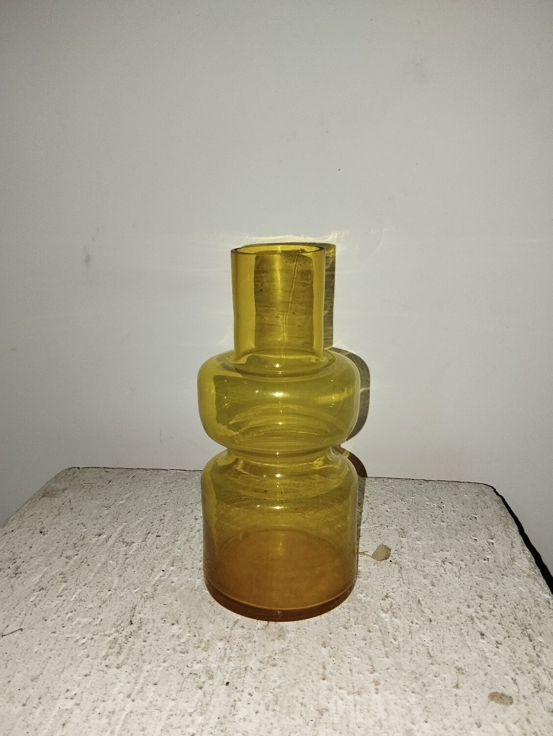 70s glass vase