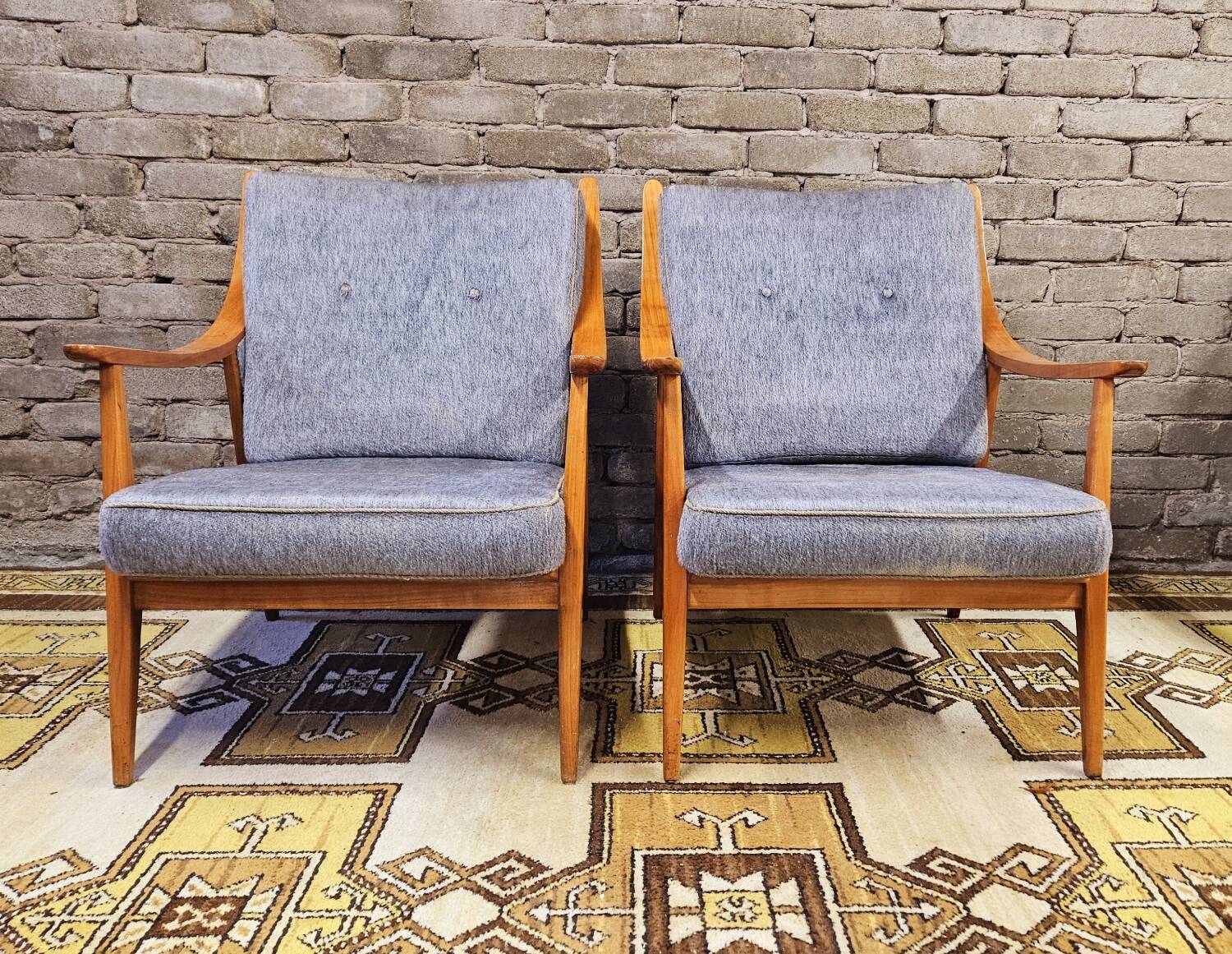 Pair of Scandinavian armchairs, 1960