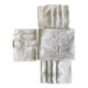 Large tablecloth and 12 embroidered napkins "pastel bouquets" - Cotton - 240x170 cm