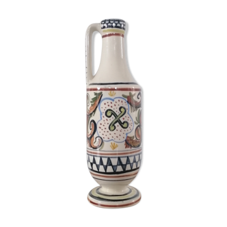 Vase céramique motifs colorés