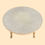 Bamboo and rattan table attributed to Audoux Minet