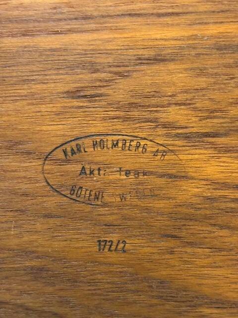 3 teak trays by Karl Holmberg - Sweden 1950s/60s