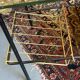 Black Steel Coffee Table with Magazine Rack attributed to Pierre Guariche for Airborne, 1950s