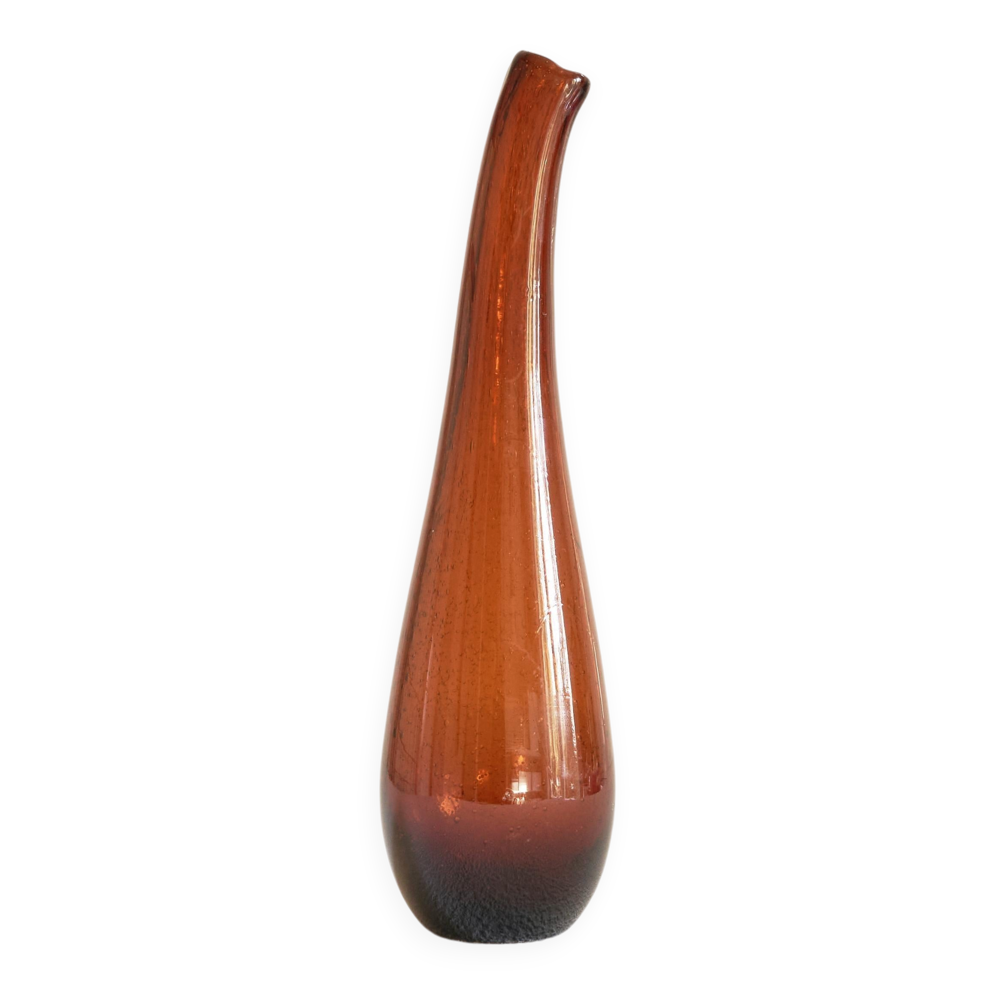 Blown glass vase from the 1960s