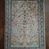 Handmade Pakistani wool and silk rug 183x124cm