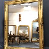 Mirror 125x97 cm beginning XIX gold leaf gilding