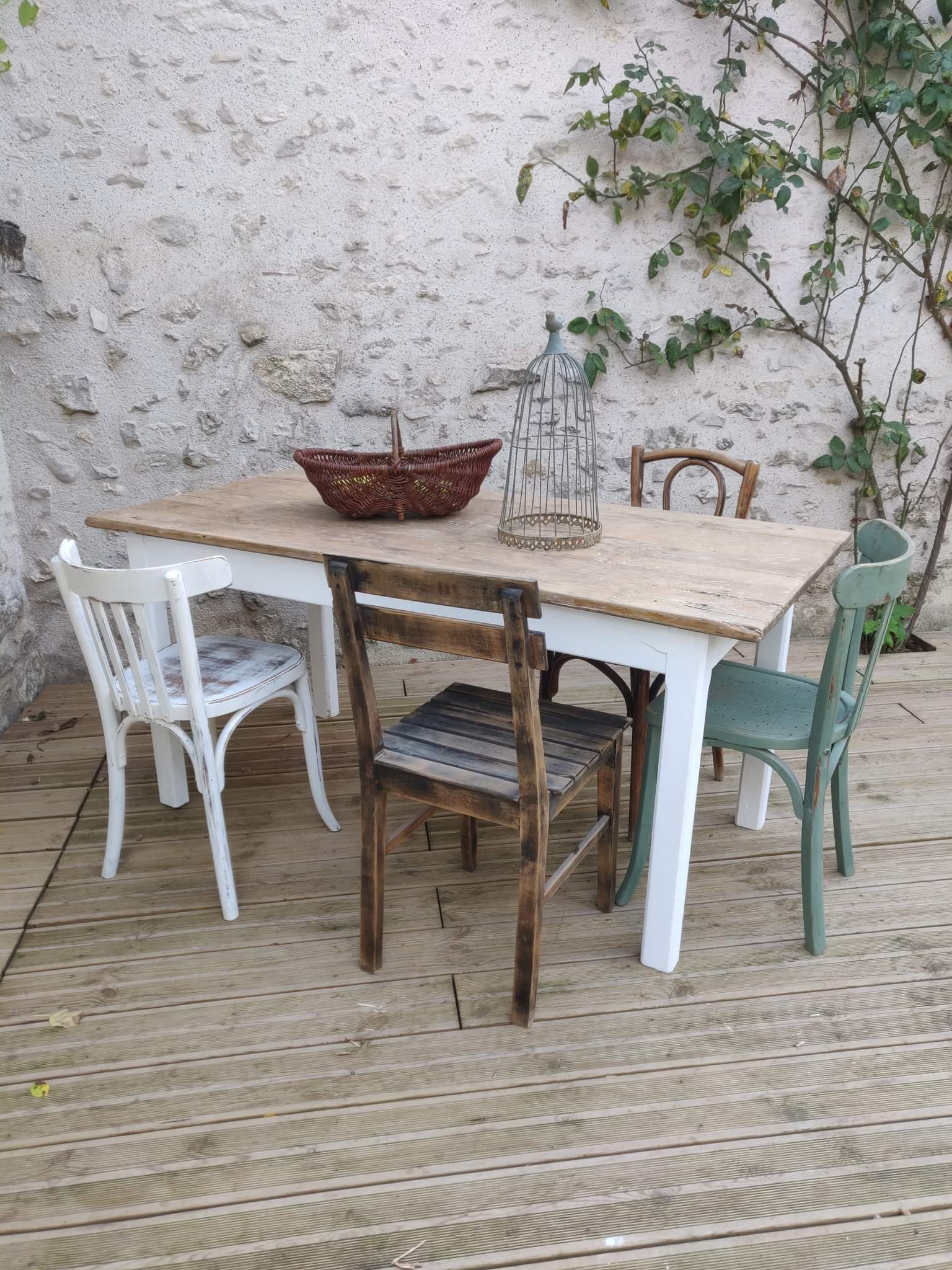 Old farmhouse table