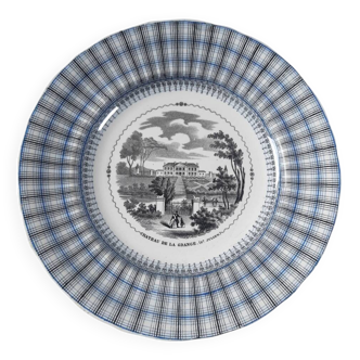 Collection plate by Jules Vieillard, Bordeaux wines series, 19th century.