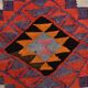 Tapis Kilim fait main rose orange 3x12 105x377 cm