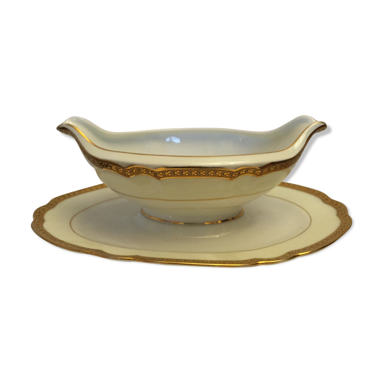 Saucière en porcelaine de Limoges