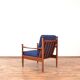 Fauteuil de salon danois du milieu du siècle, années 1960.