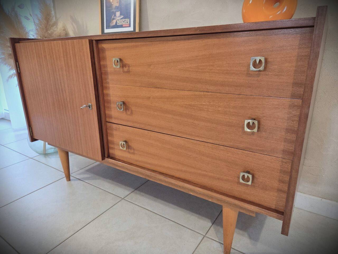 Enfilade design scandinave en teck