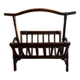 Rattan magazine rack