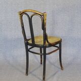 Bistrot chair, by CAMBIER-Belgium- caned, beautiful original patina-1920_