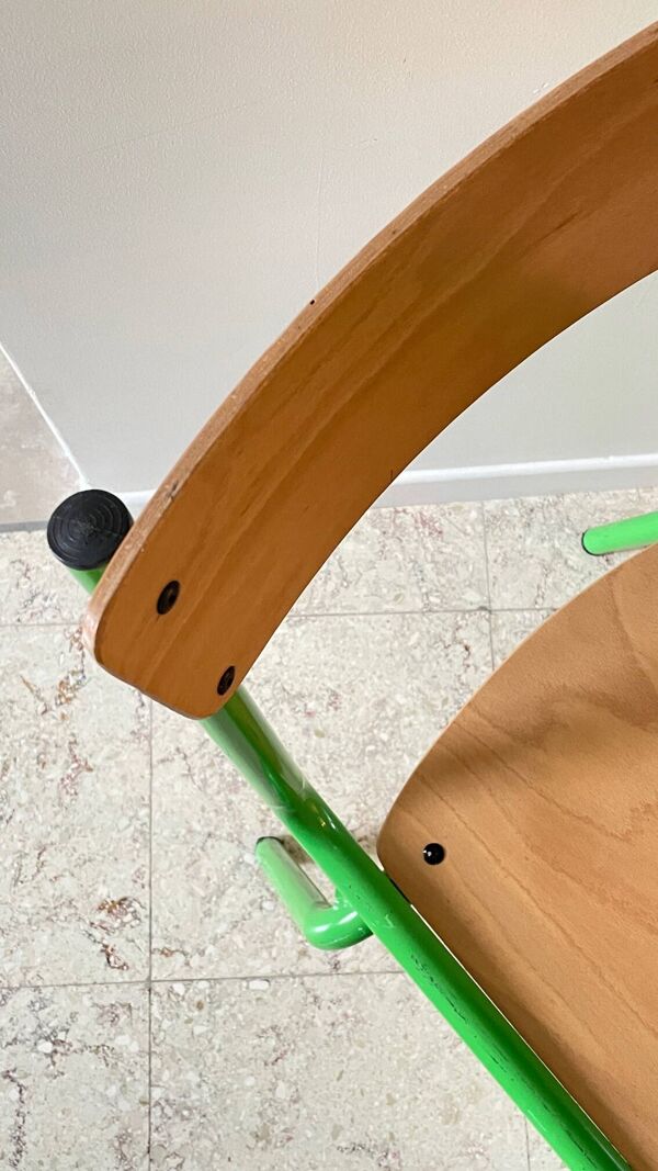 CHAISE d'Ecole pour KIDS Verte VINTAGE