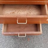 Parisian golden oak cabinet 1950