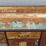 Buffet en bois coloré