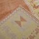 Tapis de couloir turc tissé à la main, orange et jaune citrouille, 3 x 11 cm, 81 x 344 cm