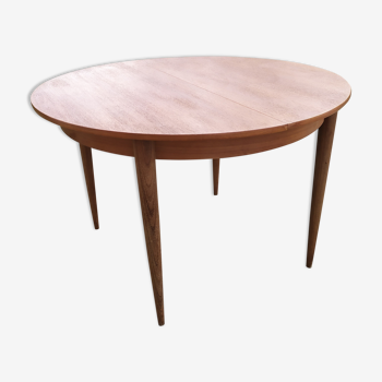 Table scandinave années 60, rallonge papillon