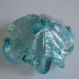 empty blue Murano pockets