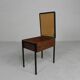 Aristo teak wooden sewing supplies stool, piano stool, 1960s