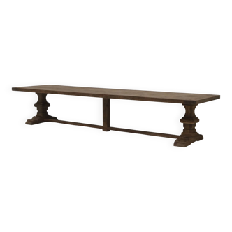 Monastery table Spirito in solid oak - 400 cm long