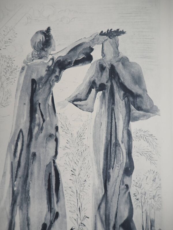 Salvador Dali : Les dernières paroles de Virgile, gravure signée