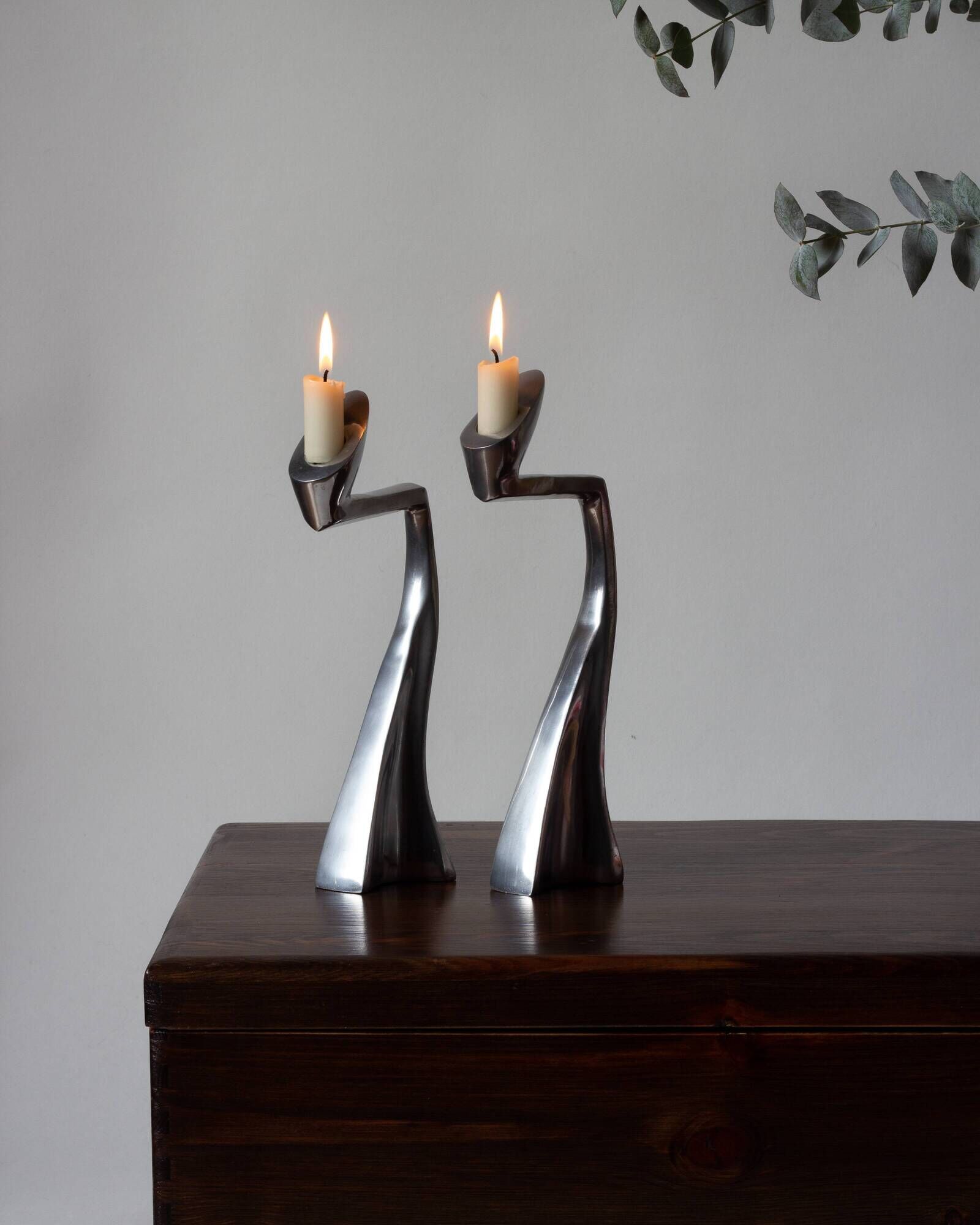 Pair of candle holders #Arclumis / Matthiew Hilton for SCP England / 80s