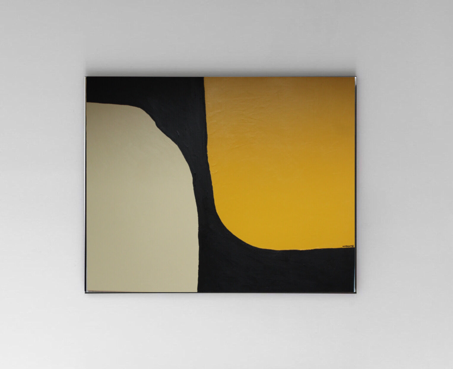 Abstract painting "Symbiose" 80x65cm for contemporary living room