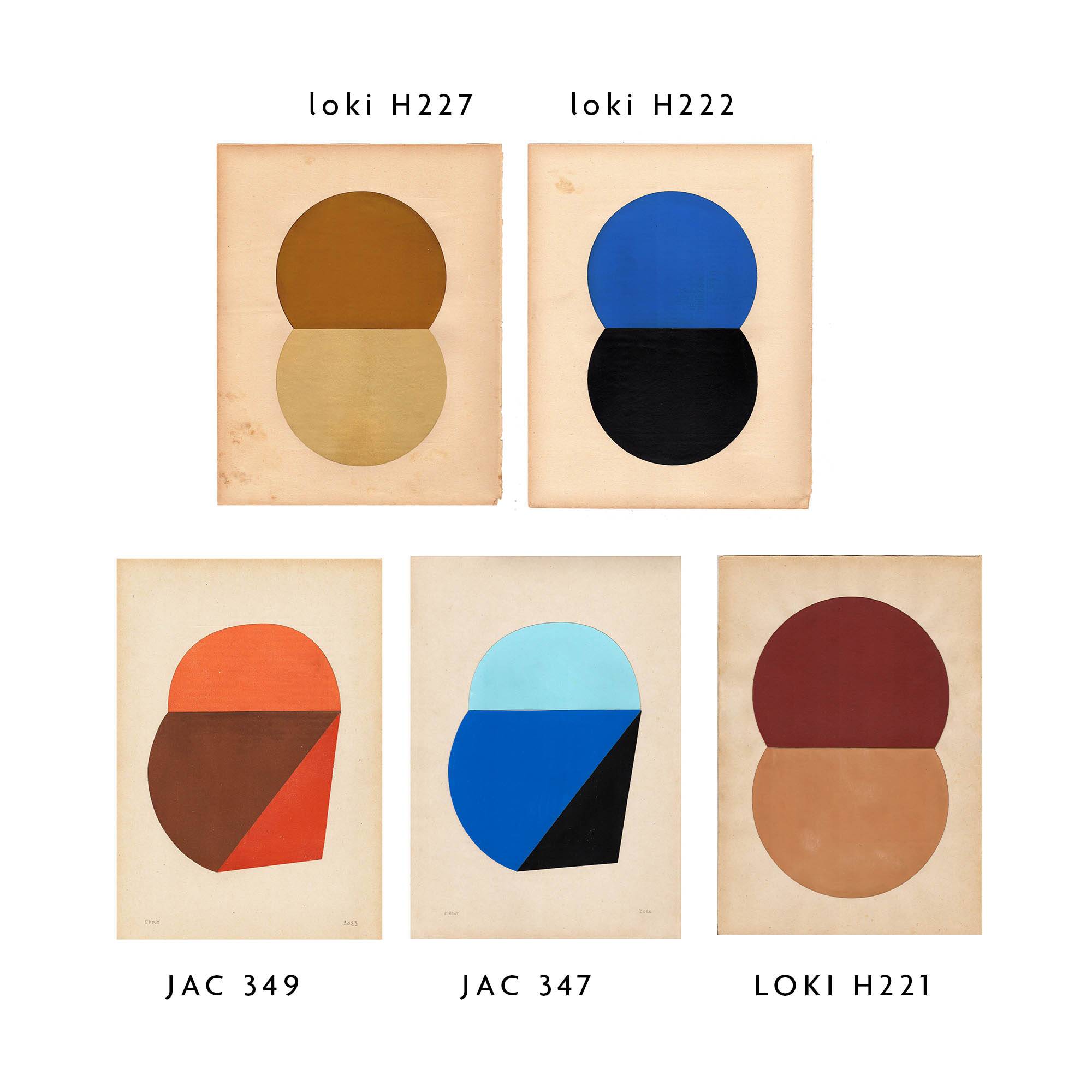 collage on old paper - JAC - signed Eawy