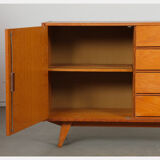 Vintage oak storage by Jiri Jiroutek, model U-458, 1960