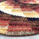 Vintage round carpet "space age" 170cm, 1970